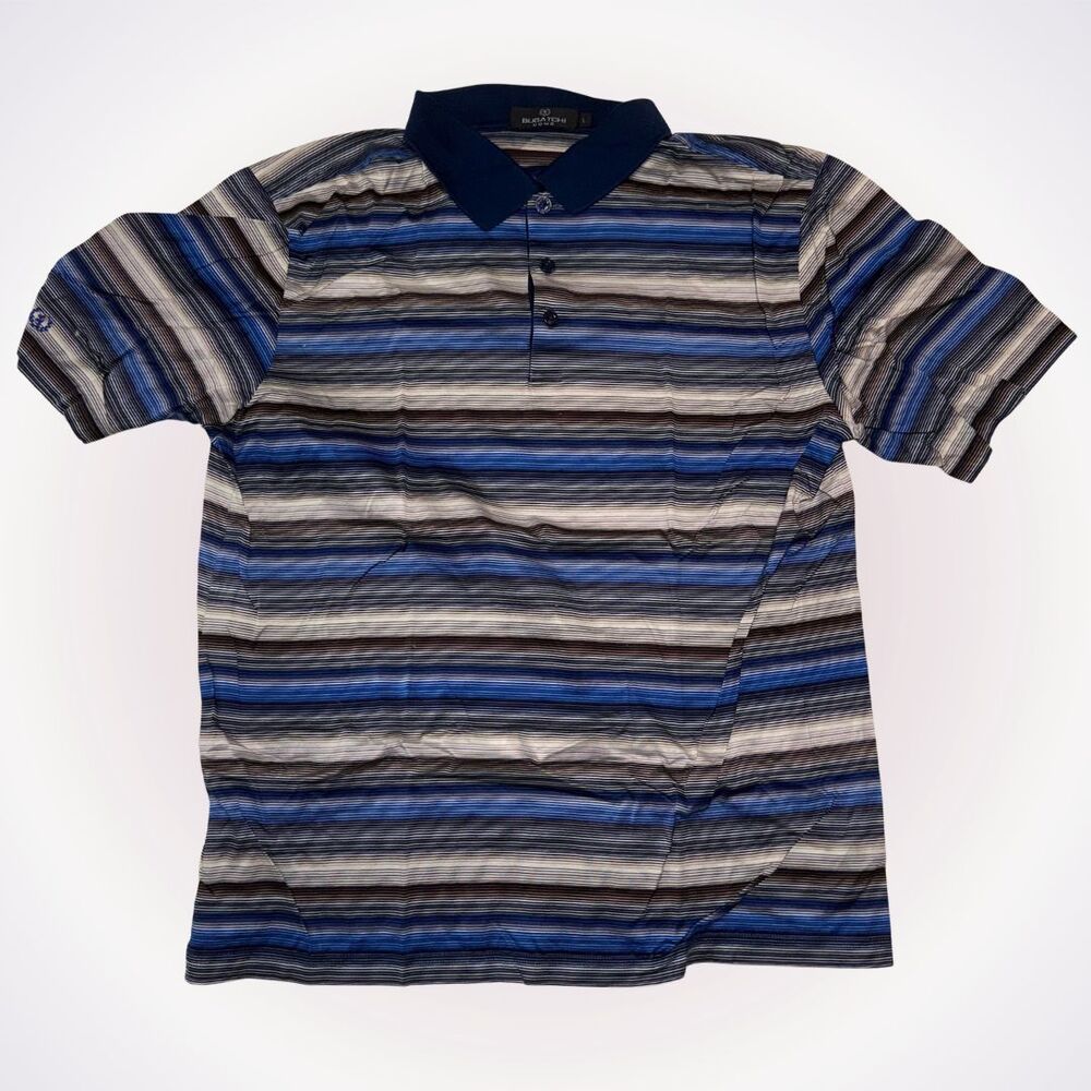 Bugatchi Uomo Striped Polo | Sz L